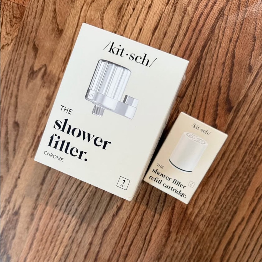 Kitsch Chrome Shower Filter Set